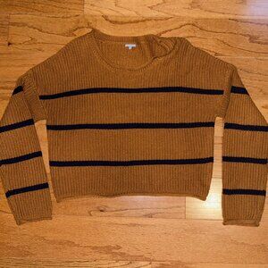 Striped Deep Orange Sweater